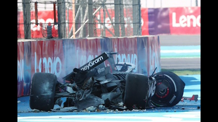 ハース、F1メキシコGPのマグヌッセンのトラブルはブレーキのオーバーヒート