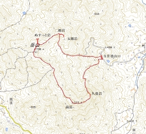岳山地図