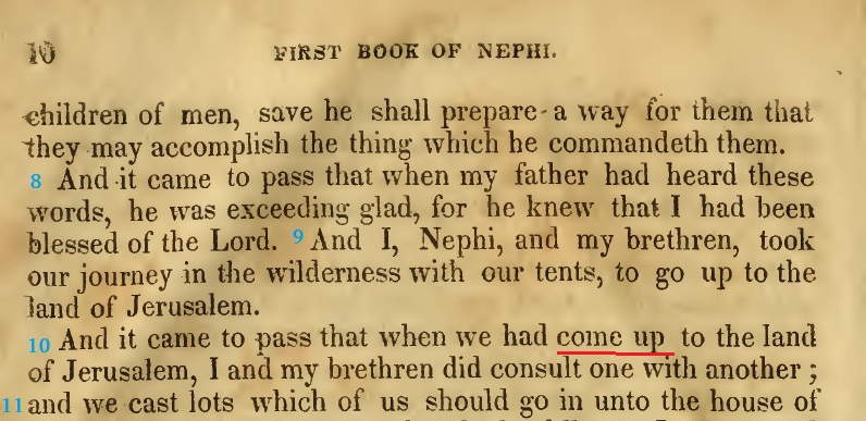 The Book Of Mormon 1830 ニーファイ第一 3：10