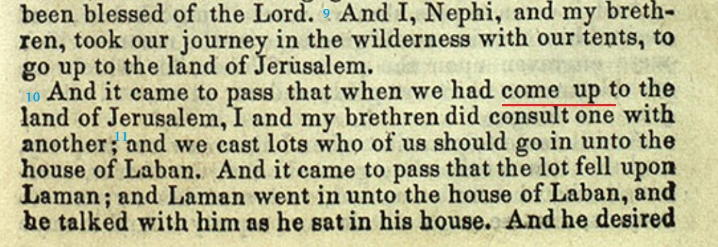 The Book Of Mormon 1840 p.11 ニーファイ第一 3：10