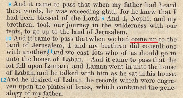 The Book Of Mormon 1841 p.6 ニーファイ第一 3：10