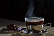 飲み物－コーヒーとチョコレート