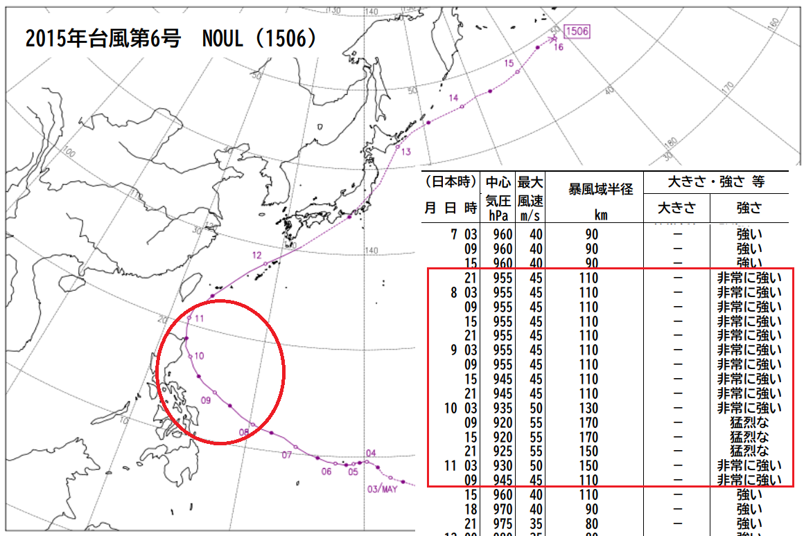 20230525台風6号（2015）経路図