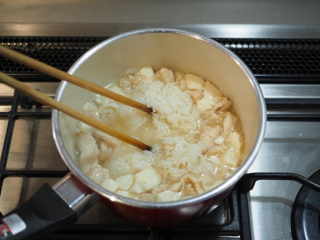 作り方冷やし豆腐粥25