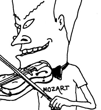 Beavis and Butt-Head_Mozart T-shirts