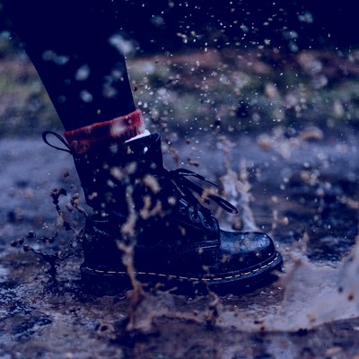 雨と靴