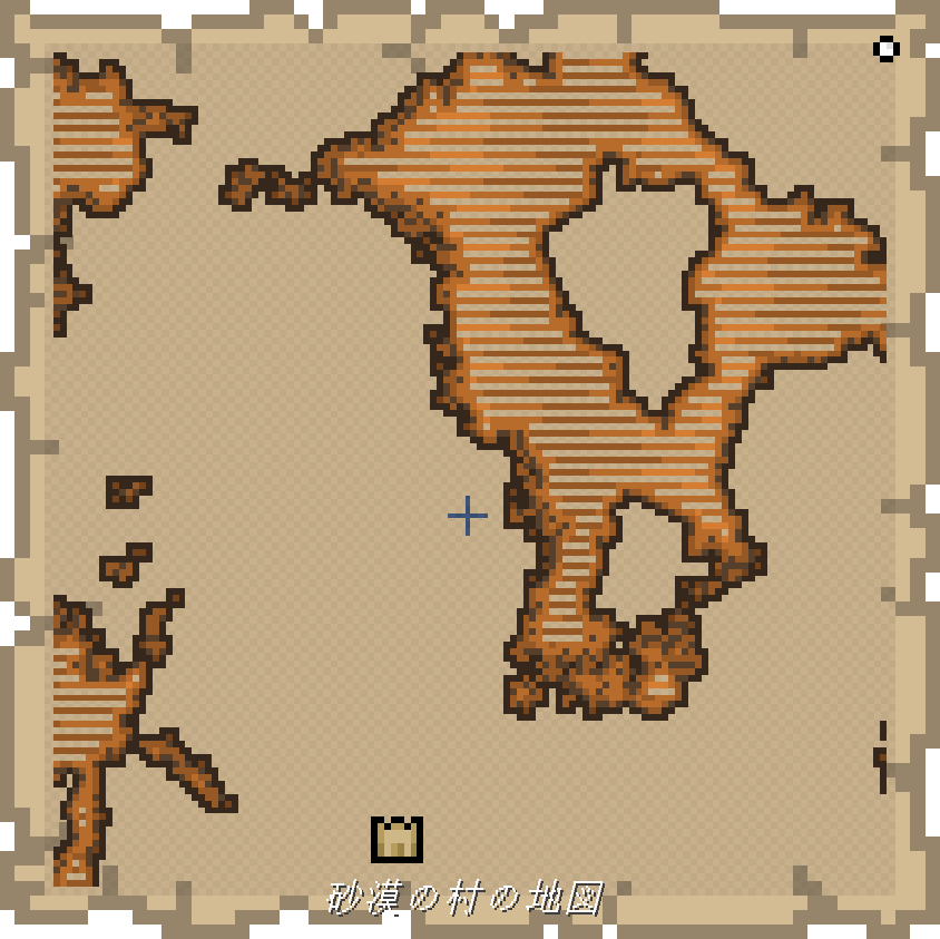 砂漠の村の地図