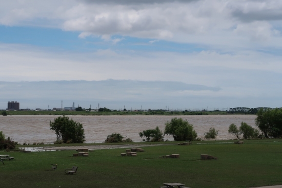 2023年6月3日 台風2号通過後の天竜川河川敷