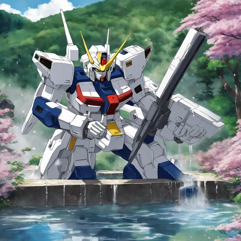 258192_Gundam in a hot spring _xl-1024-v1-0