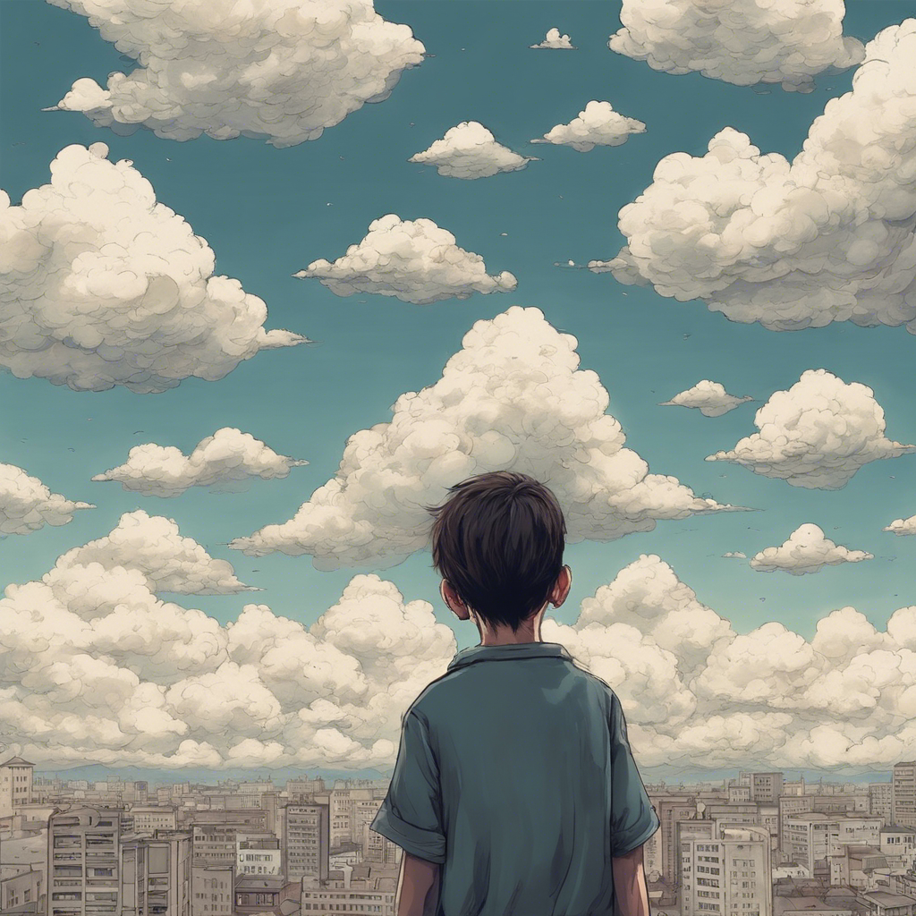 少年と雲