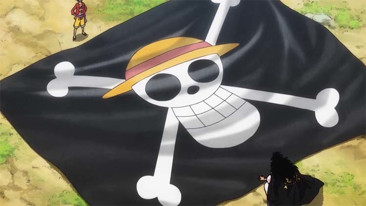 ワンピース　アニメ　海賊旗