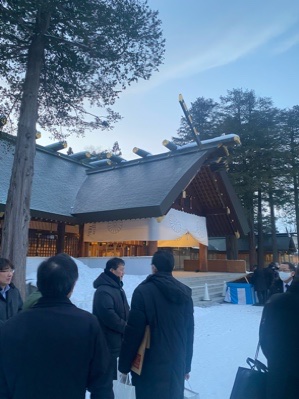北海道神宮で参拝