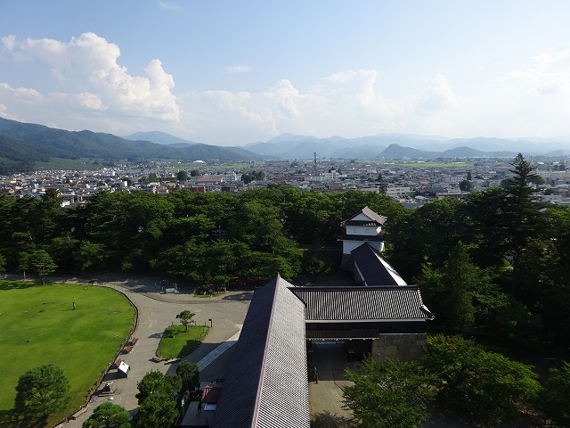 会津若松城からの眺め