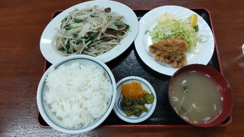 三和食堂⑥ニラレバ炒め定食2312