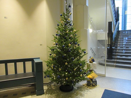 Scandic Grand Central Stationクリスマスツリー