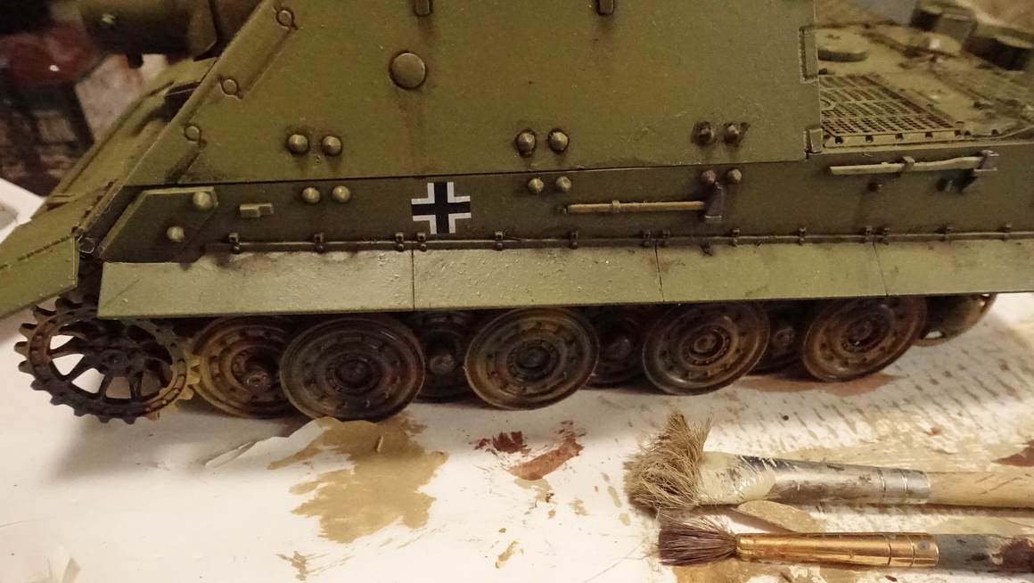 タミヤのミリタリーミニチュアシリーズ  No177 ドイツ軍 38cm臼砲 シュトルムティーガー その７