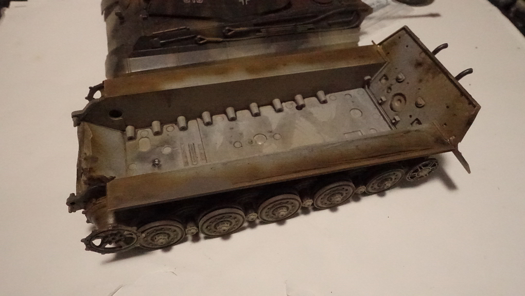タミヤのミリタリーミニチュアシリーズ  No.169 ドイツ 重戦車キングタイガー(ポルシェ砲塔) その６