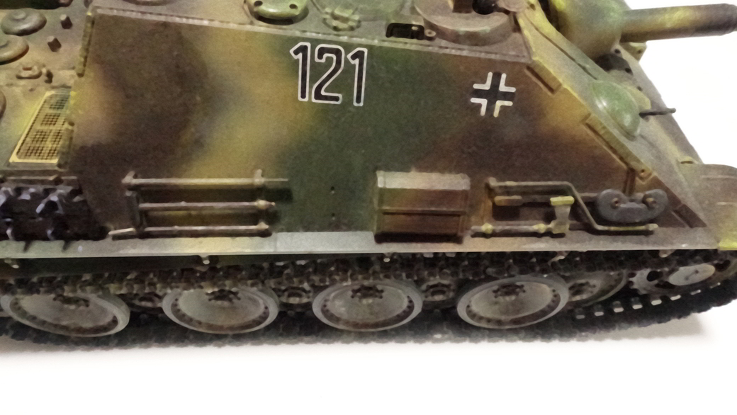 タミヤのミリタリーミニチュアシリーズ No.203 ドイツ駆逐戦車 ヤークトパンサー 後期型 その２