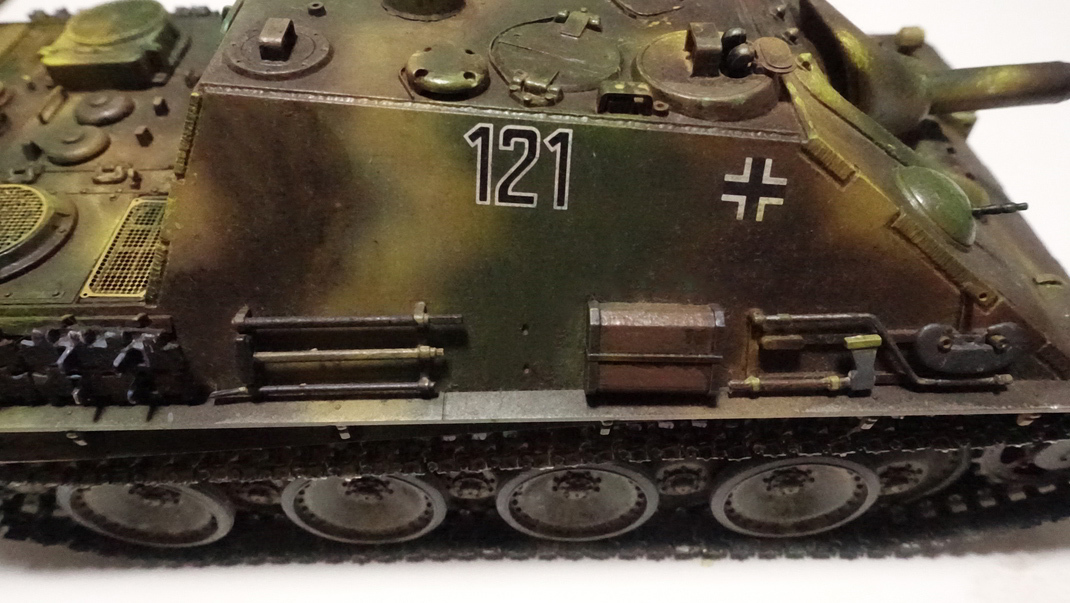 タミヤのミリタリーミニチュアシリーズ No.203 ドイツ駆逐戦車 ヤークトパンサー 後期型 その３