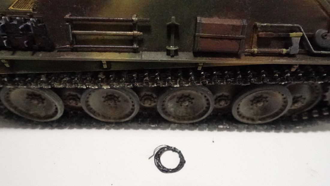 タミヤのミリタリーミニチュアシリーズ No.203 ドイツ駆逐戦車 ヤークトパンサー 後期型 その４