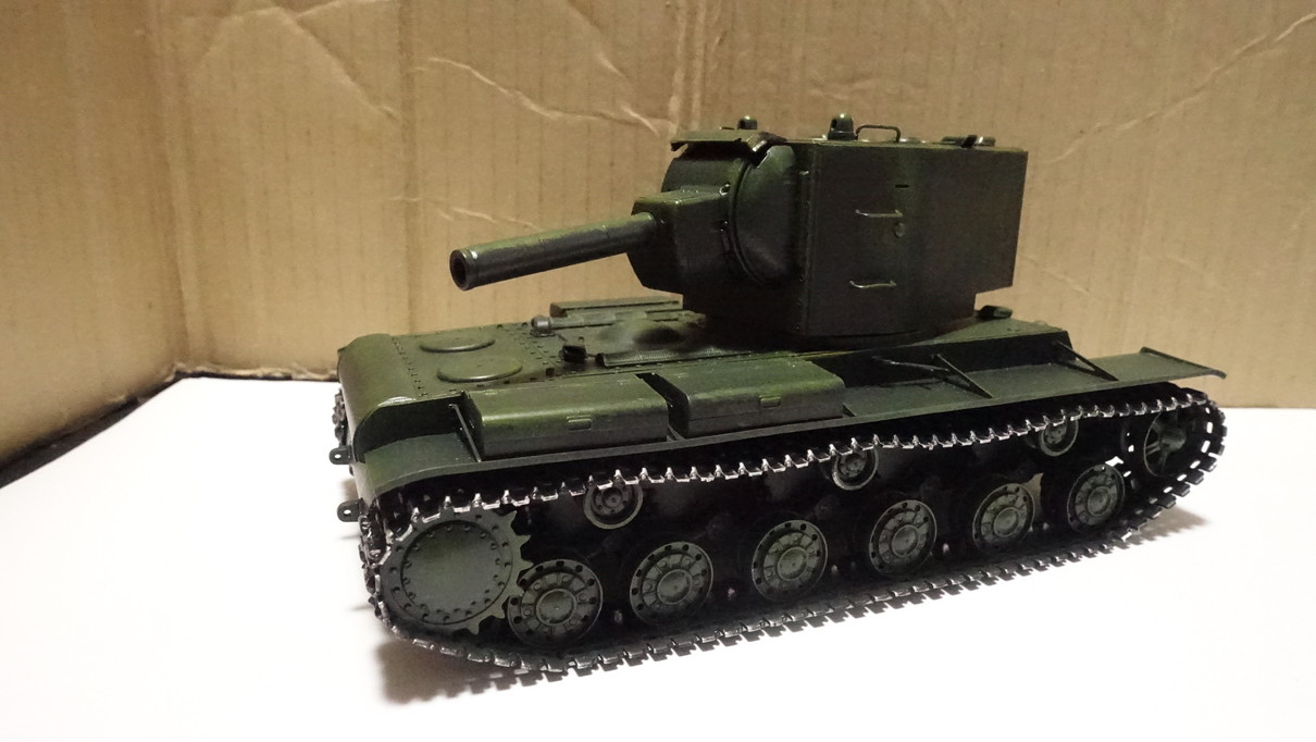 タミヤのミリタリーミニチュアシリーズ No.375 ソビエト重戦車 KV-2 その６