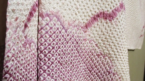 ピンク絞り羽織２